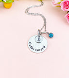Color Guard Charm Necklace, Senior School Marching Band Jewelry Gift, D596