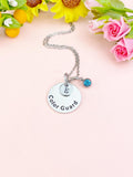 Color Guard Charm Necklace, Senior School Marching Band Jewelry Gift, D596