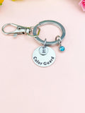 Color Guard Charm Keychain, Senior School Marching Band Jewelry Gift, D596K