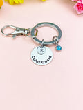 Color Guard Charm Keychain, Senior School Marching Band Jewelry Gift, D596K