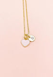 Heart Necklace, Pink, Sweet Necklace Gifts, Personalized Birthday Gift, N4331