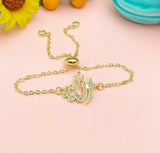 Gold Allah Charm Bracelet, N2657