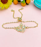 Gold Allah Charm Bracelet, N2657