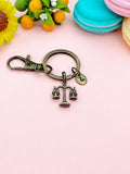 Justice Scale Charm Keychain – Gift for Lawyer, Judge, Law Student – Symbolic Legal Accessory for Family, Friends & Career Milestones, N6664