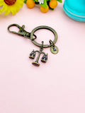 Justice Scale Charm Keychain – Gift for Lawyer, Judge, Law Student – Symbolic Legal Accessory for Family, Friends & Career Milestones, N6664