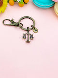 Justice Scale Charm Keychain – Gift for Lawyer, Judge, Law Student – Symbolic Legal Accessory for Family, Friends & Career Milestones, N6664