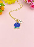 Gold Blueberry Charm Necklace, Fruit Blueberry Charm, N3131A