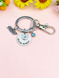 Drum Major Keychain Christmas Gifts for School Band Drum Major, D089B
