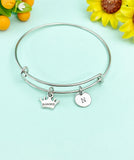 Crown Princess Charm Bracelet Bangle, N6439B