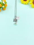 Silver French Horn Charm Necklace, Music Instrument Charm, Matching Band Gifts, Personalized Gift, N1378