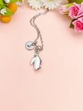 Silver Penguin Charm Necklace, N570A