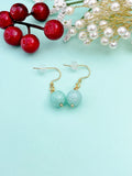 Jade Earrings, Natural Gemstone Jewelry, N6666
