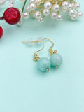 Jade Earrings, Natural Gemstone Jewelry, N6666