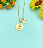 Morning Glory Necklace, September Birth Month Flower Gift, Birthday Gift, N3833
