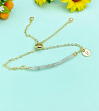 Labradorite Bracelet, Natural Gemstone Jewelry,  N4071
