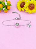 Silver Basketball Charm Bracelet, N6671