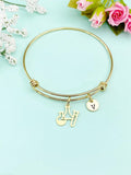 Gold Science Laboratory Beakers Bracelet, N4080B