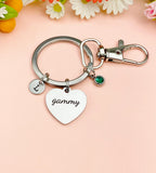 Gammy Heart Keychain, Christmas Gifts for Gammy Grandma Grandmother, D085
