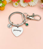 Gammy Heart Keychain, Christmas Gifts for Gammy Grandma Grandmother, D085