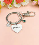 Gammy Heart Keychain, Christmas Gifts for Gammy Grandma Grandmother, D085