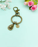 Bronze Cowboy Hat Charm Keychain, N4807