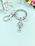 Silver Astronaut Charm Keychain, N5578K