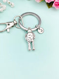 Silver Astronaut Charm Keychain, N5578K