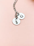 Silver Cello Charm Necklace – Orchestra Teacher Gift, String Musician Jewelry, Cellist Appreciation Pendant, D598