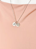 Silver Color Guard Charm Necklace, Marching Band Instructor Jewelry, D601
