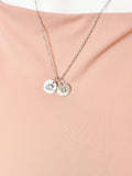 Silver Color Guard Charm Necklace, Marching Band Instructor Jewelry, D601