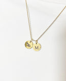 Gold Flugelhorn Charm Necklace – Jazz Band Gift, Brass Musician Jewelry, D602