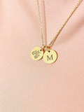 Gold Quad Drum Charm Necklace – Drumline Instructor Gift, Marching Band Jewelry, Percussion Appreciation, D604