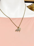 Bronze Elephant Charm Necklace, N5820