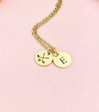 Gold Golf Necklace, Keychain and Bracelet Optional, Golf Gifts, Golf Team Gifts, Golf Jewelry, D245