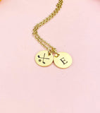 Gold Golf Necklace, Keychain and Bracelet Optional, Golf Gifts, Golf Team Gifts, Golf Jewelry, D245