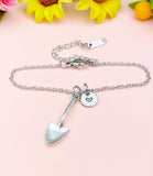 Silver Shovel Charm Bracelet, N221BC
