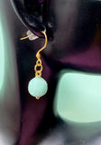 Jade Earrings, Natural Gemstone Jewelry, N6666