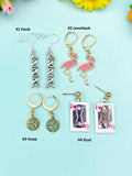Jade Earrings, Natural Gemstone Jewelry, N6666