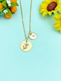 Morning Glory Necklace, September Birth Month Flower Gift, Birthday Gift, N3833