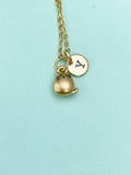 Gold Cute Cat Charm Necklace, N6673