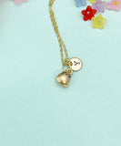 Gold Cute Cat Charm Necklace, N6673