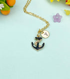 Gold Anchor Charm Necklace, N6675