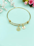 Gold Volleyball Charm Bracelet, N5801B
