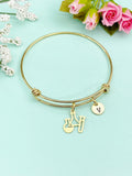 Gold Science Laboratory Beakers Bracelet, N4080B
