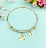 Gold Science Laboratory Beakers Bracelet, N4080B