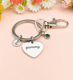 Gammy Heart Keychain, Christmas Gifts for Gammy Grandma Grandmother, D085