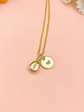 Gold TINY Coffee Bean Charm Necklace, Christmas Gift for Friend Sister Mom or Coffee Lovers, N6577