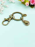 Bronze Cowboy Hat Charm Keychain, N4807