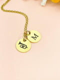 Gold Flugelhorn Charm Necklace – Jazz Band Gift, Brass Musician Jewelry, D602