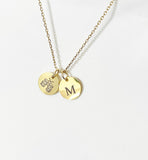 Gold Quad Drum Charm Necklace – Drumline Instructor Gift, Marching Band Jewelry, Percussion Appreciation, D604